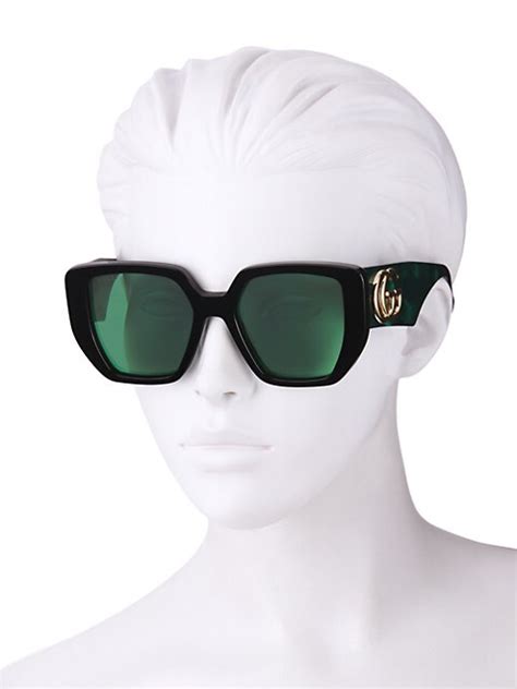 Gucci 54mm Rectangular Sunglasses 